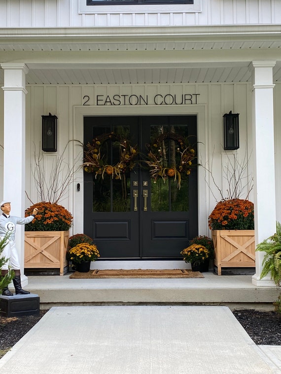 Custom House Numbers, Home Address Word Sign