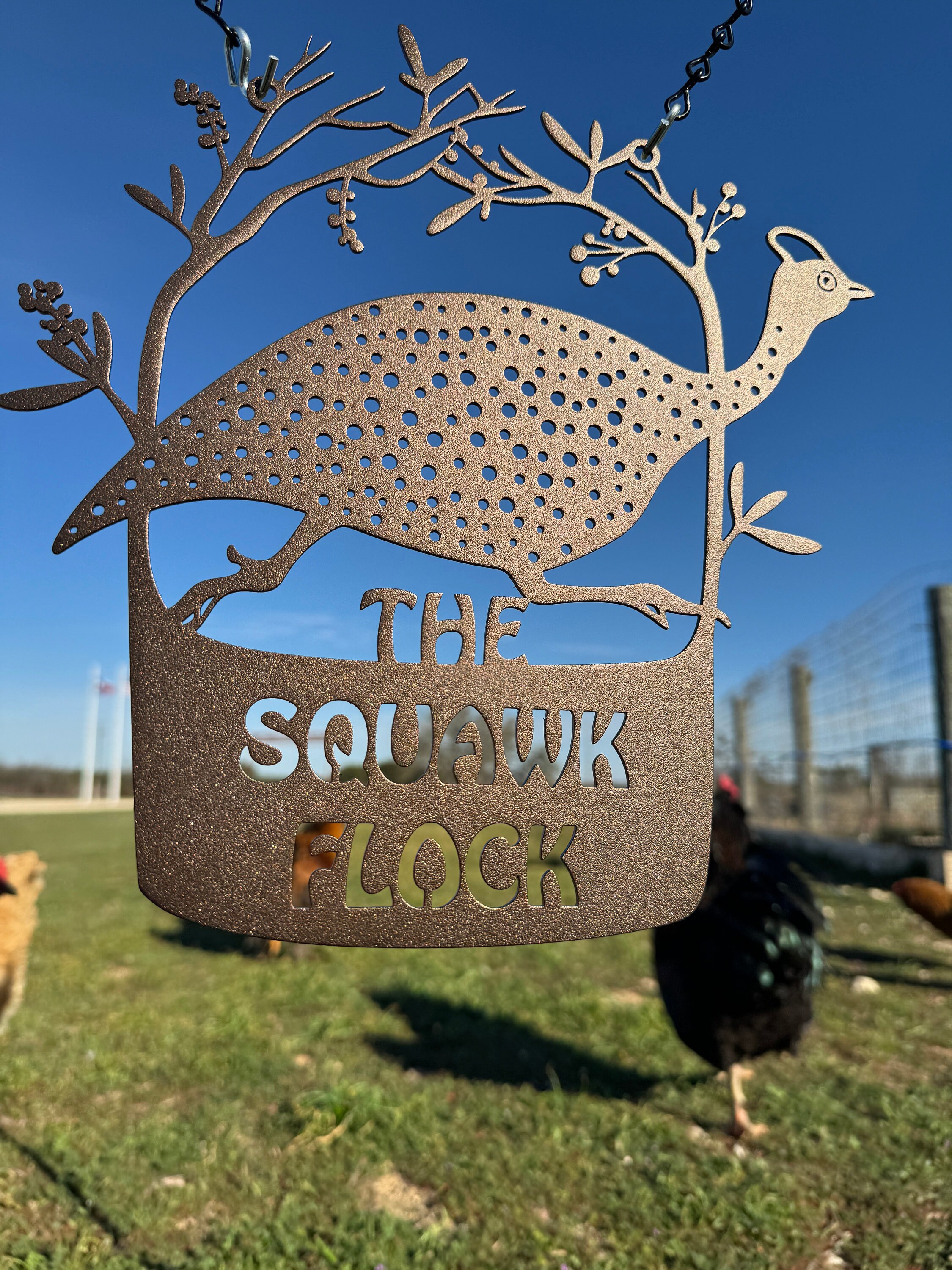 Custom Metal Guinea Sign: Personalized Coop Decor - Etsy