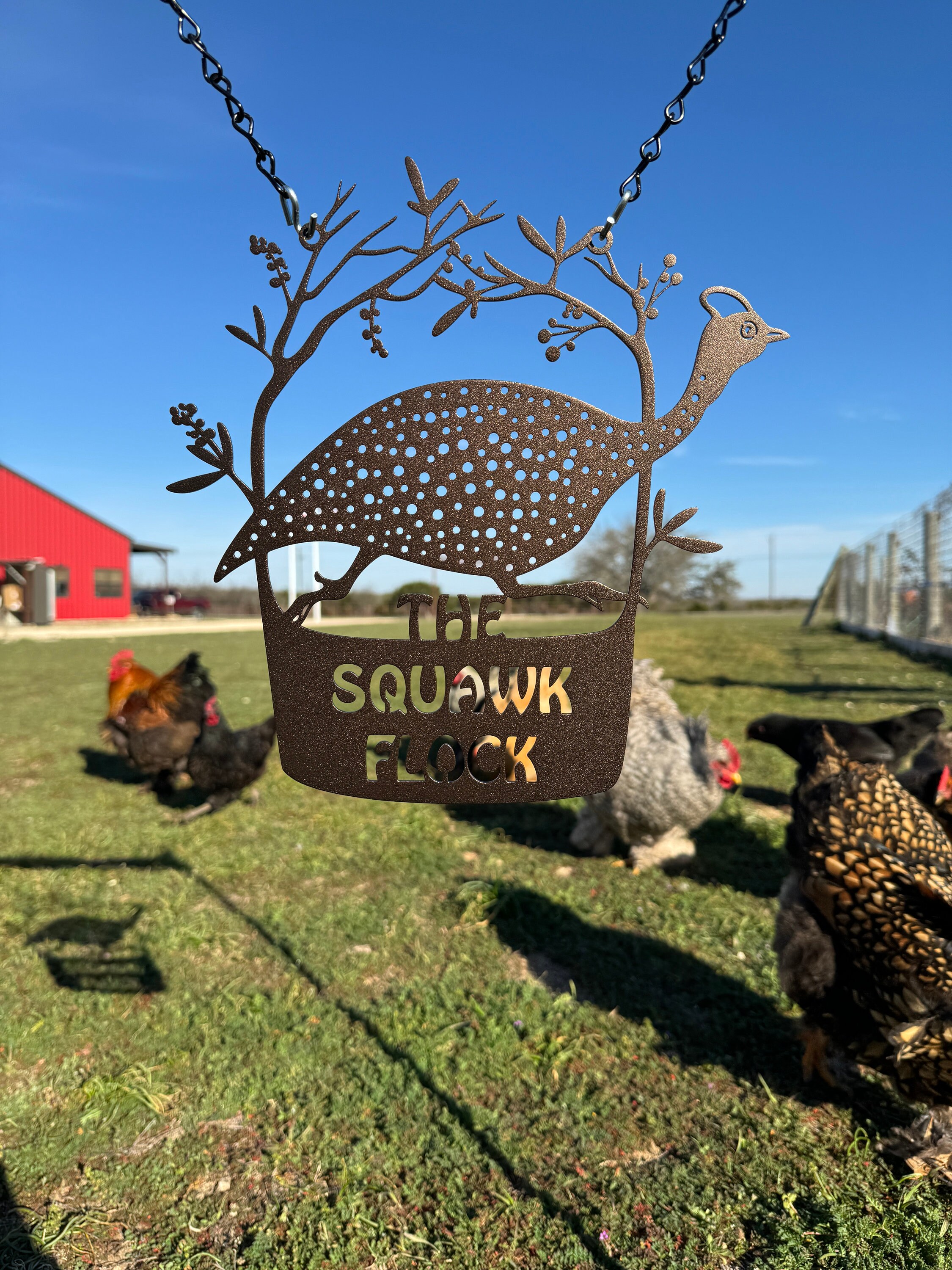 Custom Metal Guinea Sign: Personalized Coop Decor - Etsy