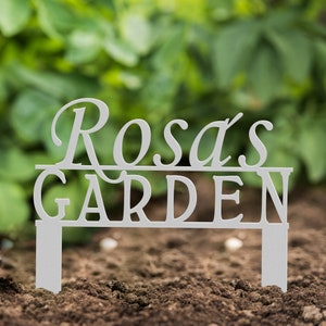 Your Name Custom Metal Garden Marker Sign