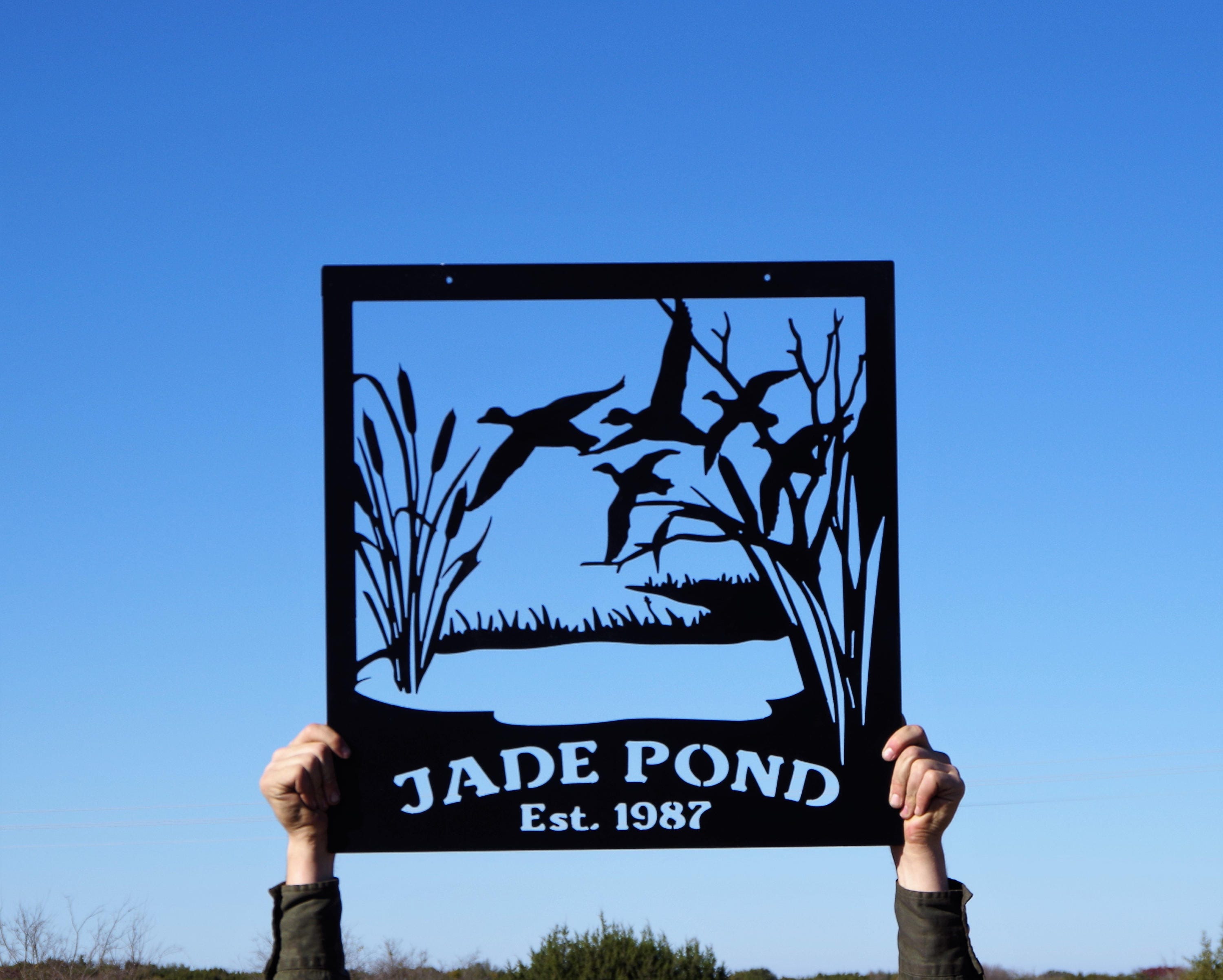 Decorative Metal Duck Hunting Sign LMW1604 Wildlife Metal Etsy