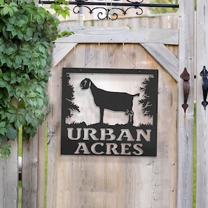 Custom Nubian Dairy Goat Farm Sign