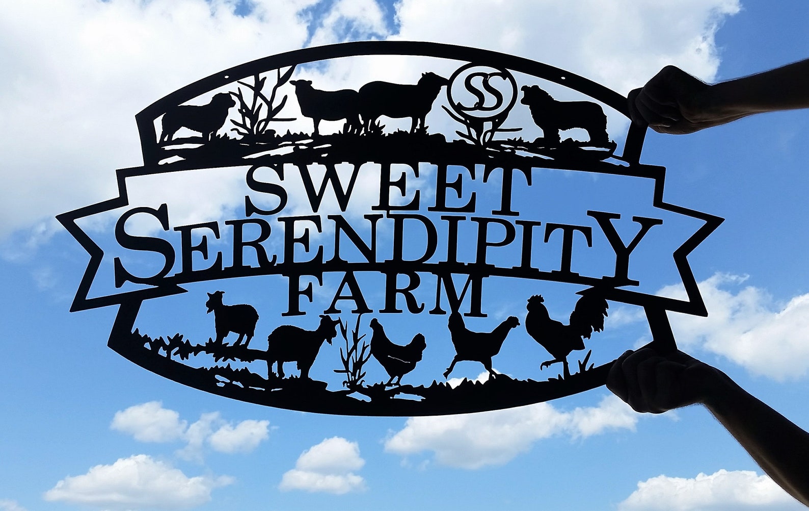 Custom Metal Farm Sign Personalized Farm Animal Sign Etsy