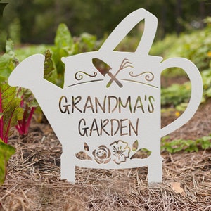 Grandmas Garden Sign, Personalized Gardening Gift