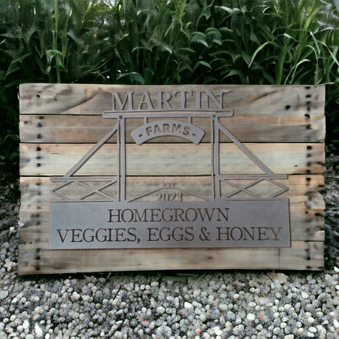 Family Vintage Rust Homestead Sign