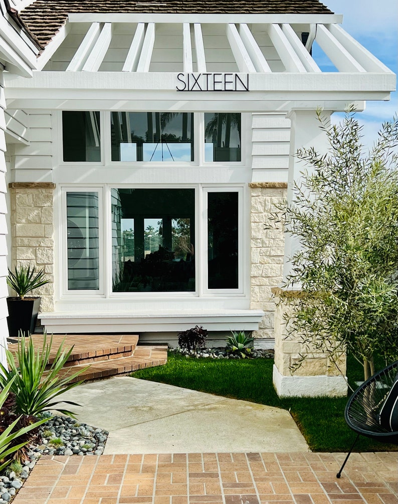 Custom House Numbers, Home Address Word Sign