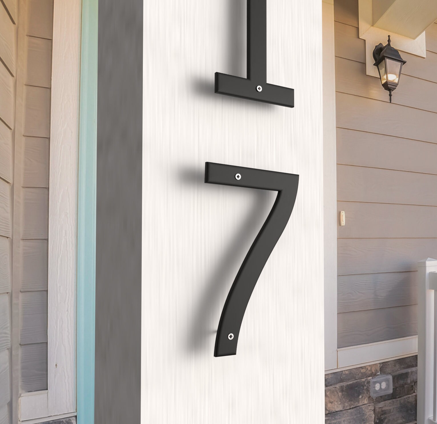 Custom Modern 22 Metal Numbers, Individual Outdoor Address Numbers - Etsy
