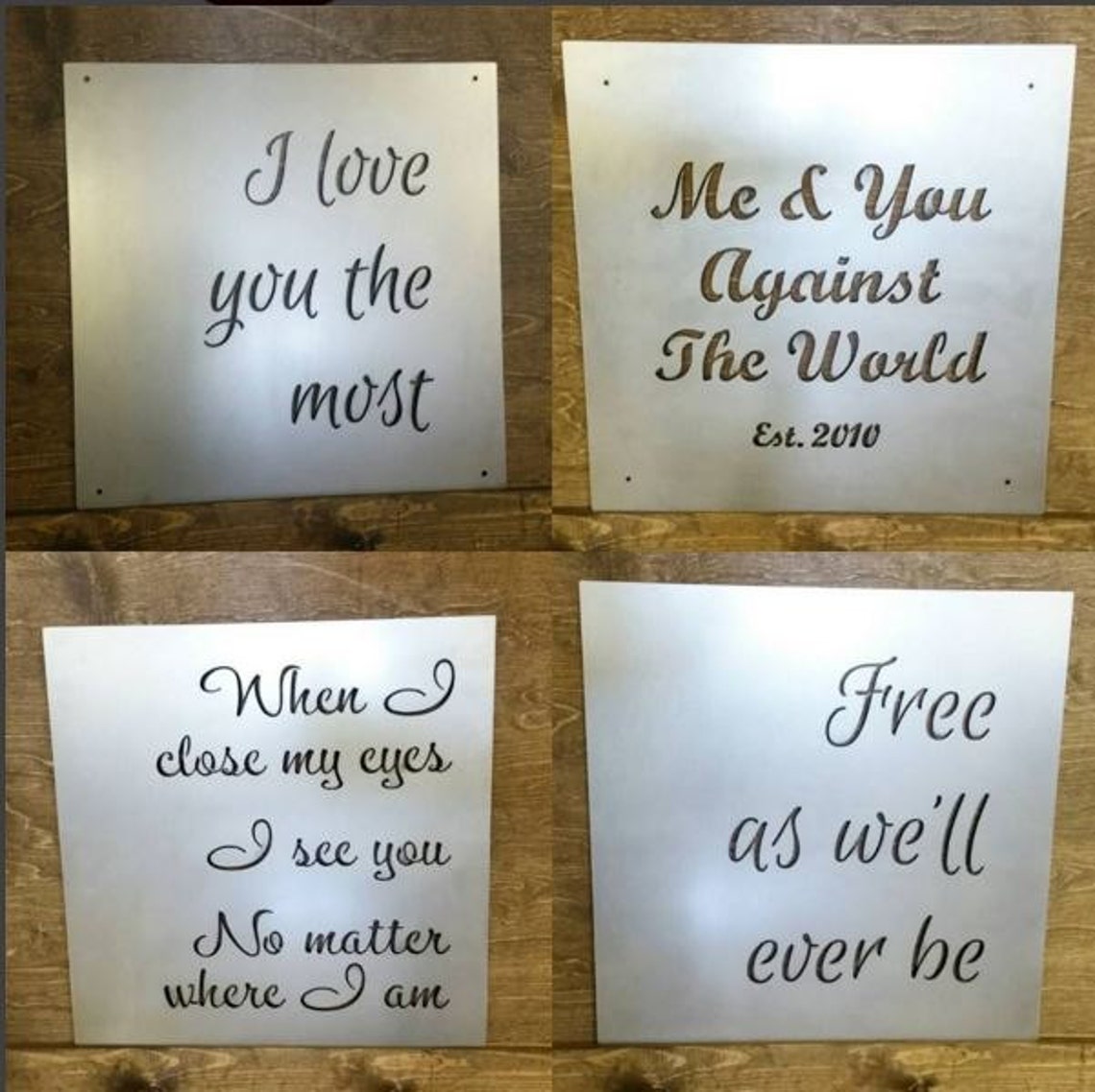 Custom Metal Quote Sign and Sayings Inspirational Etsy