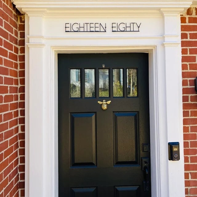 Custom House Numbers, Home Address Word Sign
