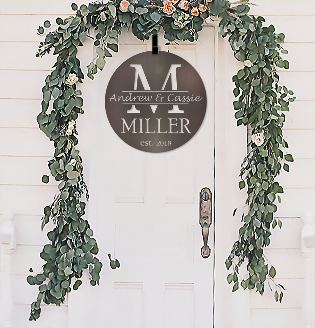 Custom Metal Family Name Sign, Wedding and Anniversary Gift - Etsy