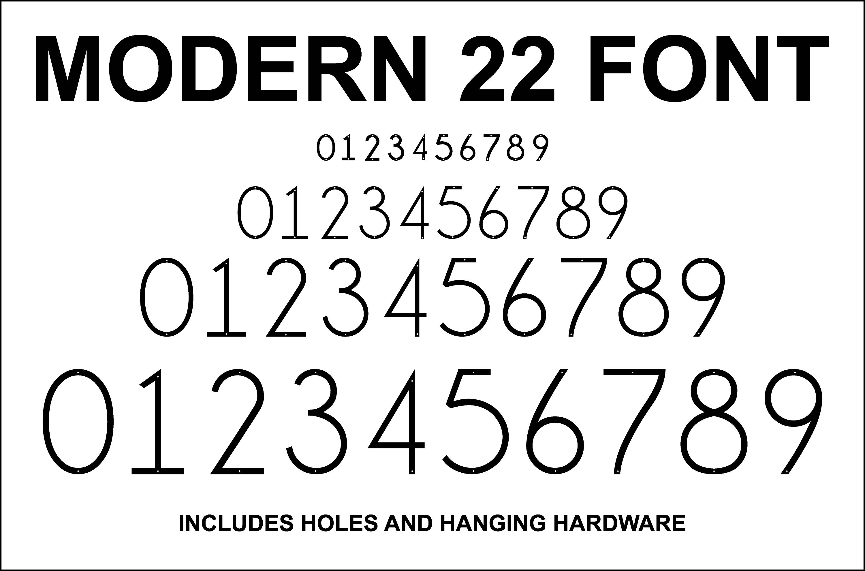Custom Modern 22 Metal Numbers, Individual Outdoor Address Numbers - Etsy