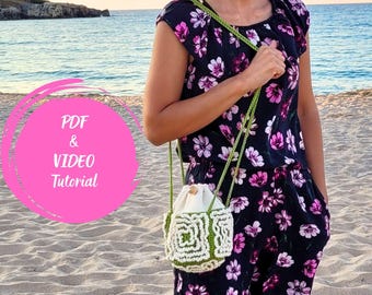 Crochet Bag Pattern: Mini Puffy Drawstring Pouch (PDF Download)