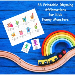 Rhyming Affirmations for Kids, Funny Affirmation Cards for Children, Rhyming Affirmation Cards, Printable Mind Cards for Kids,Fun Kids Cards