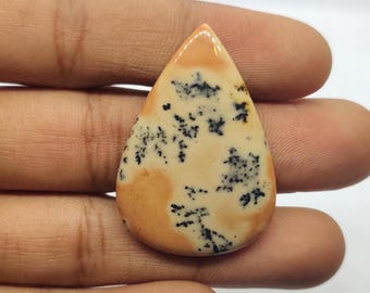 Natural Dendrite Opal Gemstone, Dendritic Opal Gemstone for Jewelry Making. (35 ct)