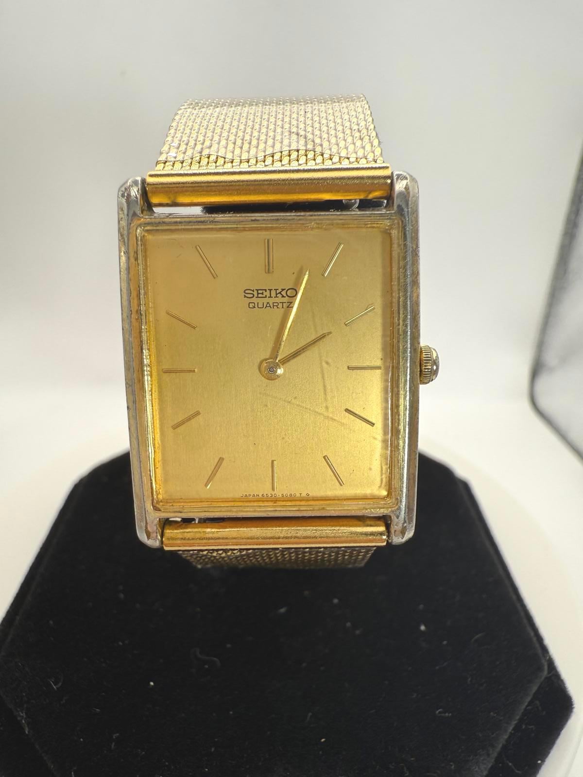 時計 SEIKO QZ 6530-5840 SUWA QUARTZ Seiko Tank Steel – Veteran Times Int