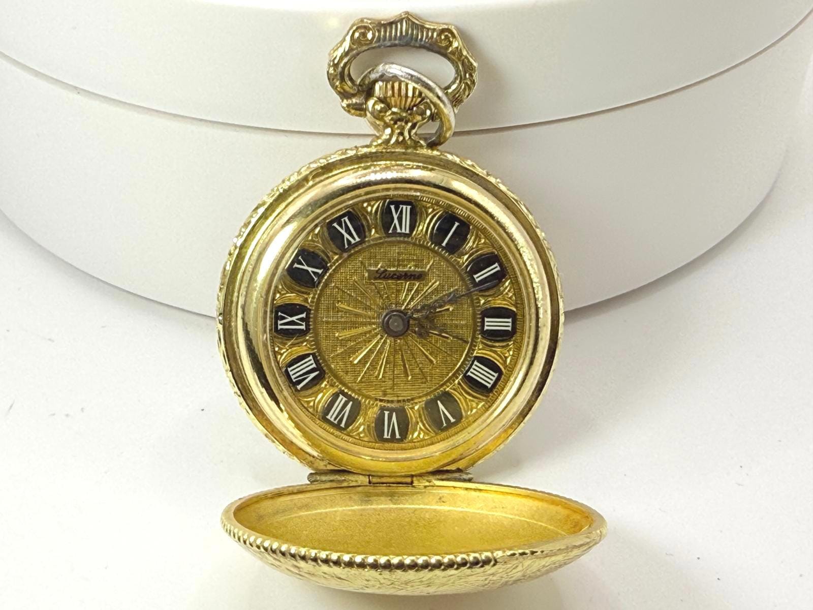 WORKING - Vintage Lucerne Pocket Watch Swiss Made Antimagnetic Wind Up Vintage LUCERNE Swiss Made Antimagnetic Watch | Mercari main image 3
