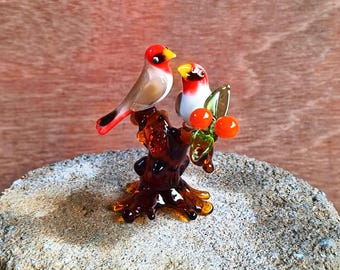 ヴィンテージ ベネチアン 吹きガラス 鳥、ヴィンテージ ムラーノ