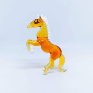 Murano Glass Horse Sculpture Handmade Glass Horse Figurine Desktop Decor Horse Beautiful Horse Gift Item Blowing Horse Animals Gift