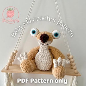 Sid Faultier Häkelanleitung, Ice Age Amigurumi (PDF)