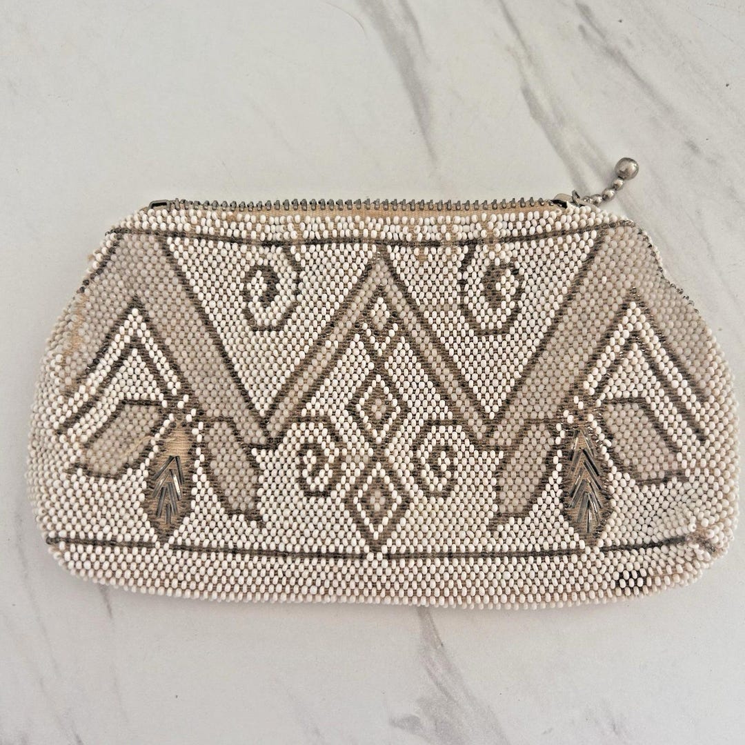 Vintage Beaded Small Clutch Purse Made in Czechoslovakia Art Deco ...