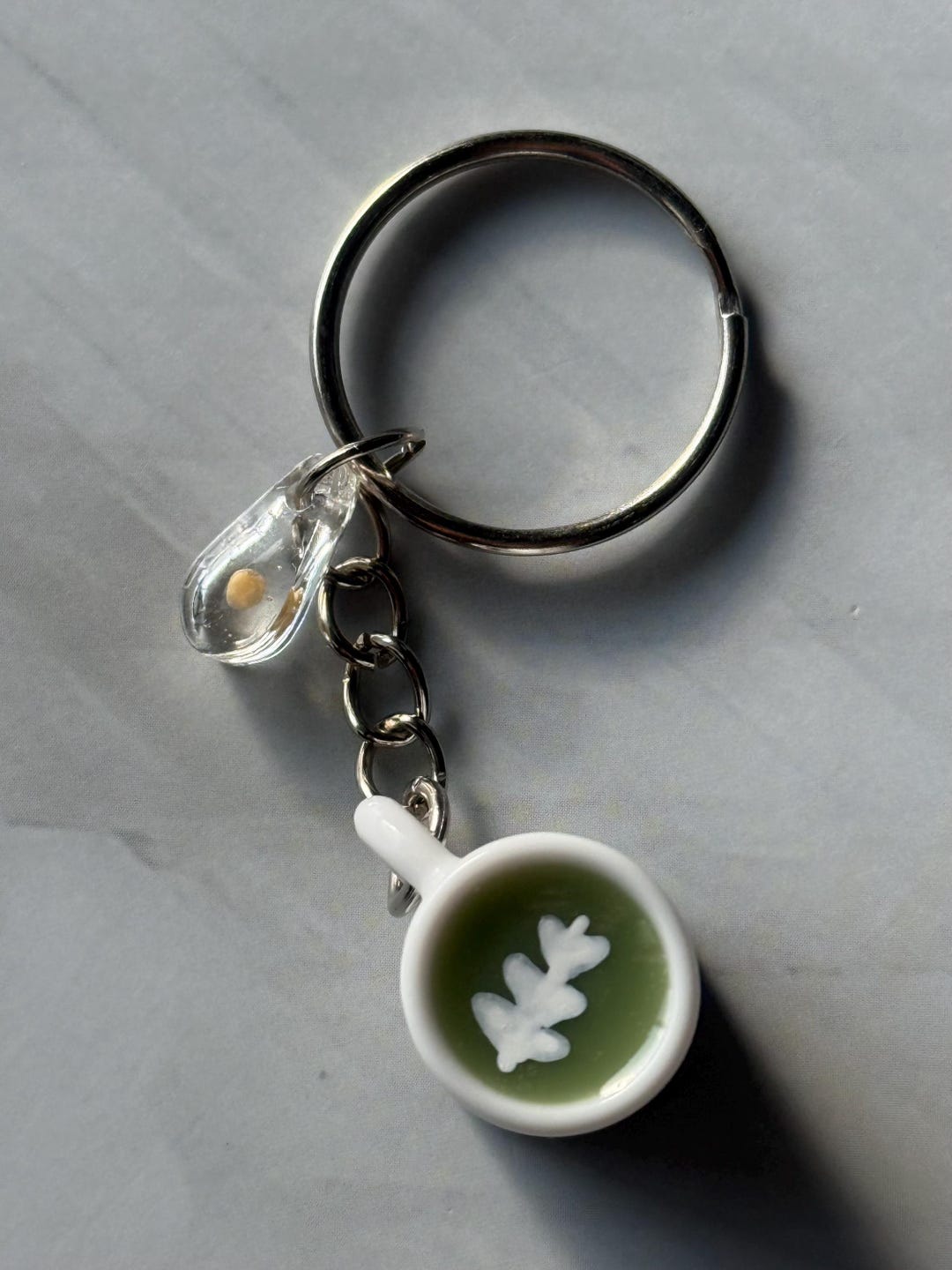 Latte Keychain - Matcha Keychain - Etsy