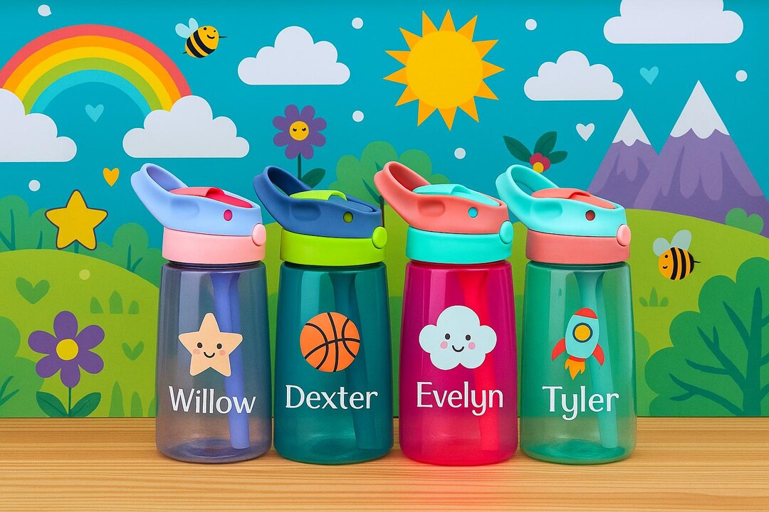 Back to School Gifts for Kids, Personalized Kid Water Bottle, Custom ...