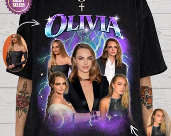 Koszulka z nadrukiem twarzy dziewczyny, koszulka z retro zdjęciem dla chłopaka