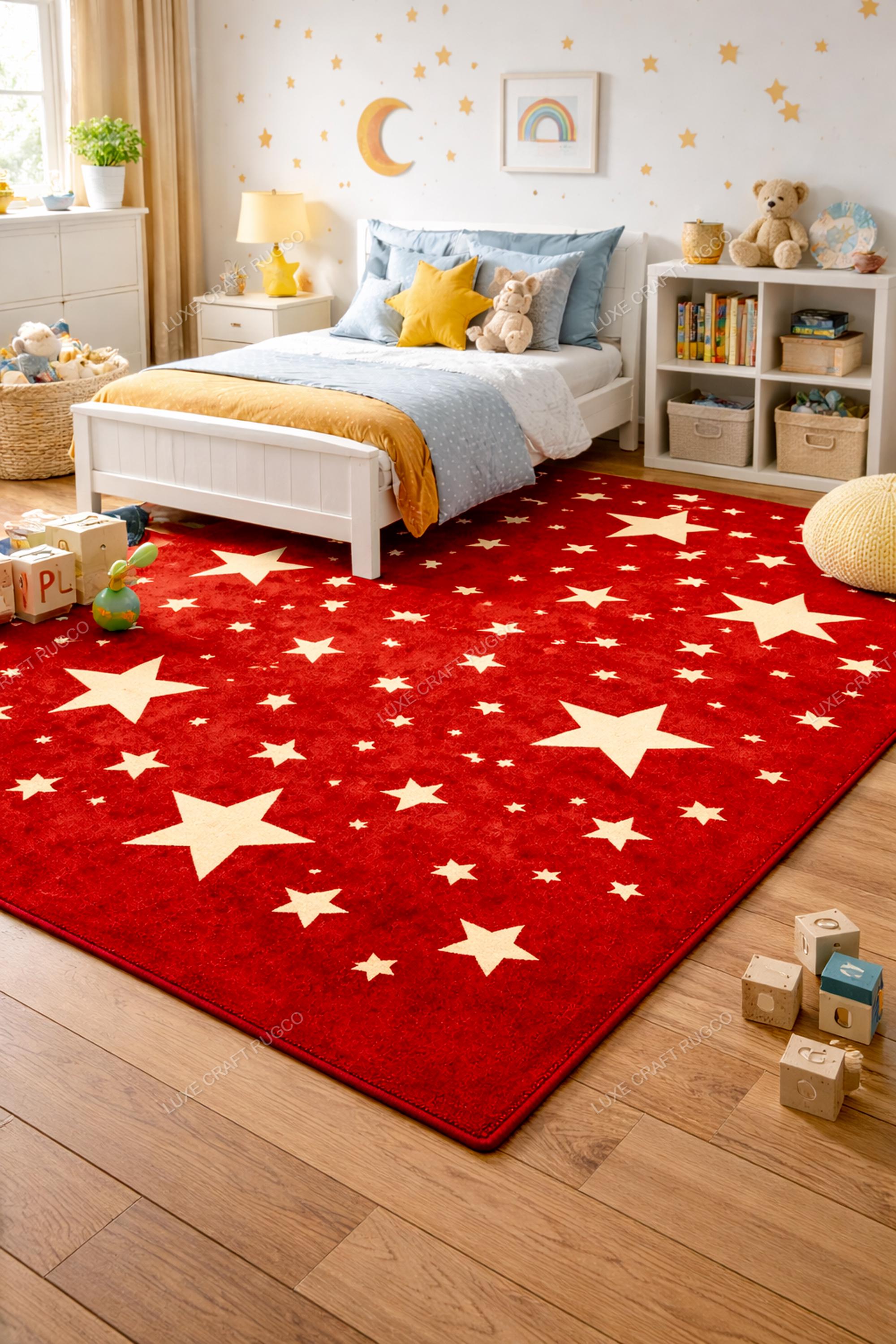 Star Area Rug Handmade Wool Star Area Rug, Navy Blue Kids Room Carpet - Etsy