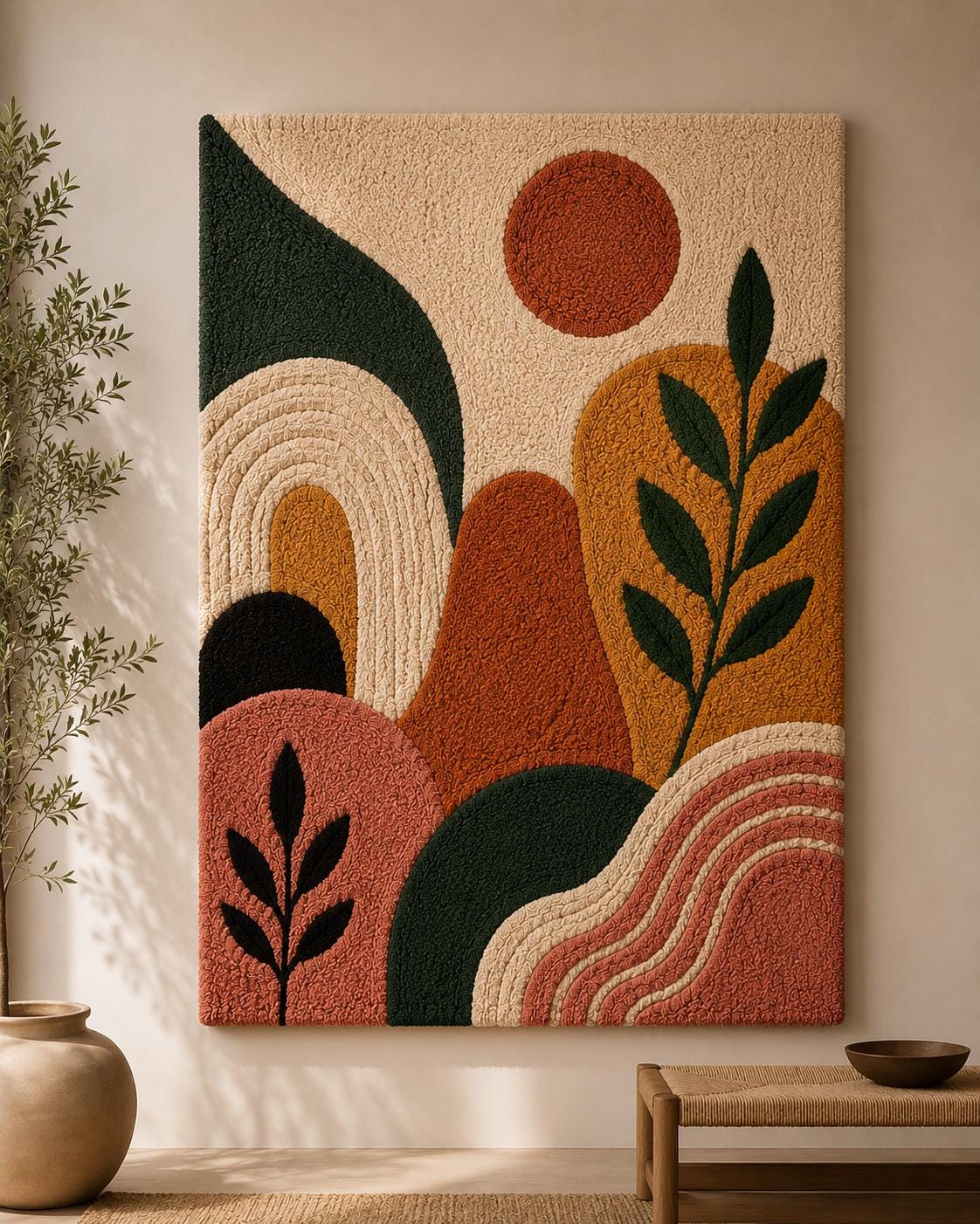 バーニー　スケボー　ラグ　タフティング　ウォールアート Tufted wall art - Etsy 日本
