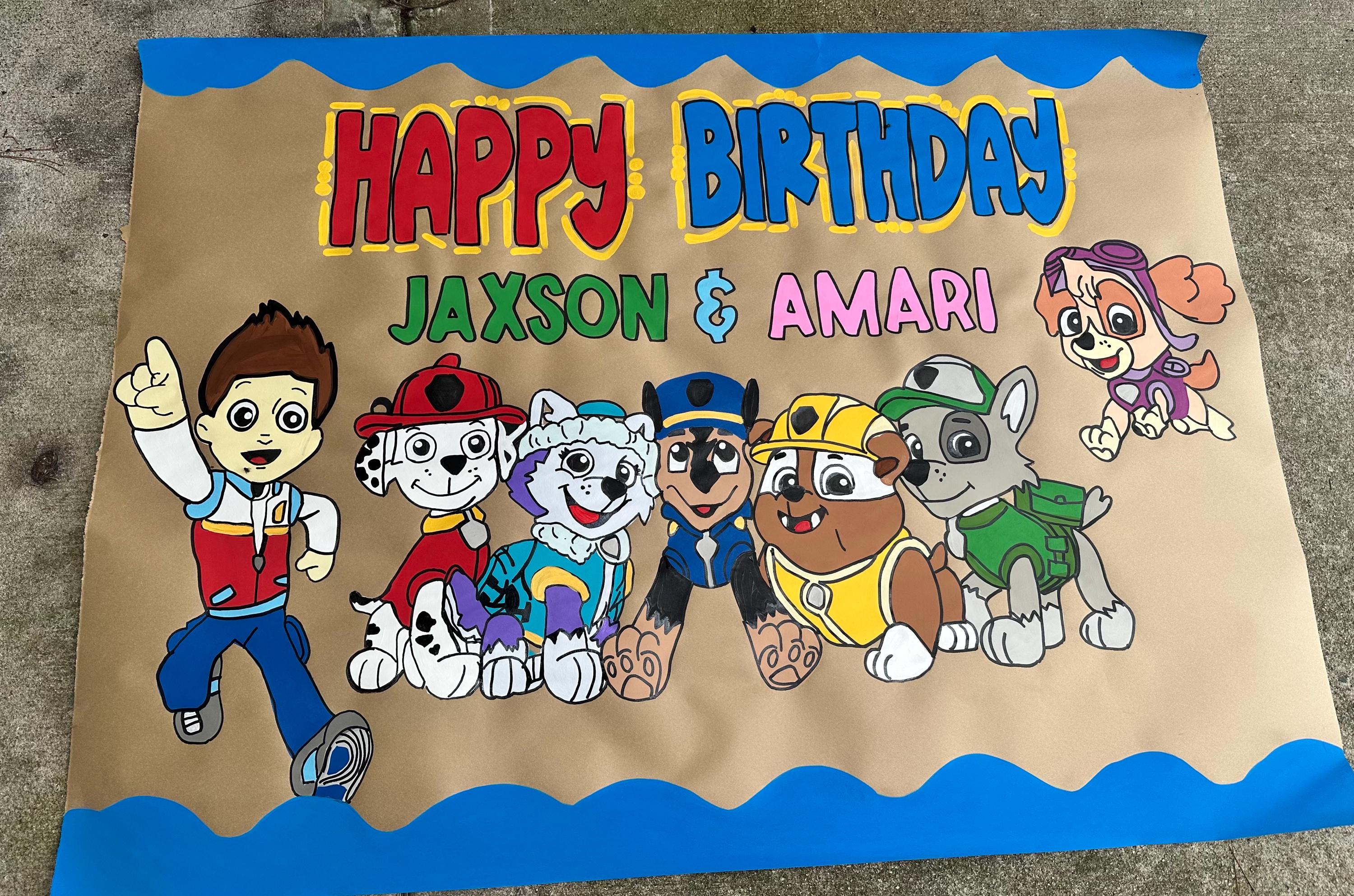 Patrol Dogs Birthday Banner