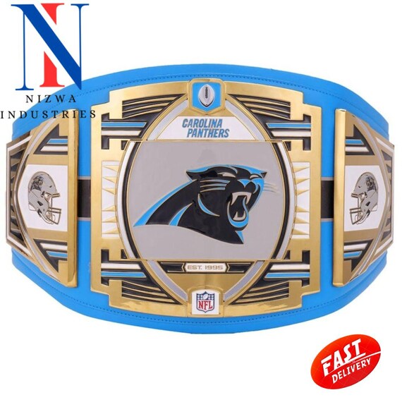 Carolina Panthers Championship Belt Replica Title belt 2mm 4mm Brass Zinc