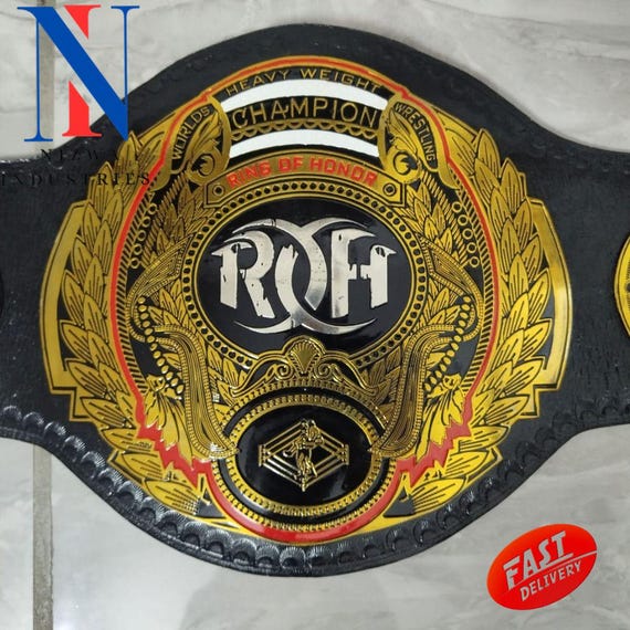 ROH World Heavyweight Championship Belt Replica - Brass & Zinc