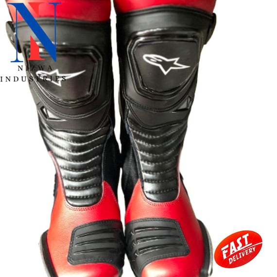 Pro Rider Motorcycle Racing Boots: SMX Plus Style Ankle Protection