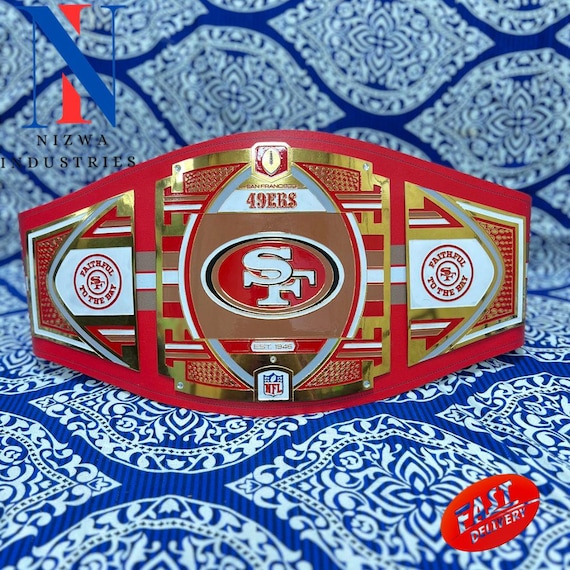 San Francisco 49ers Championship Belt Replica Title belt 2mm 4mm Brass Zinc