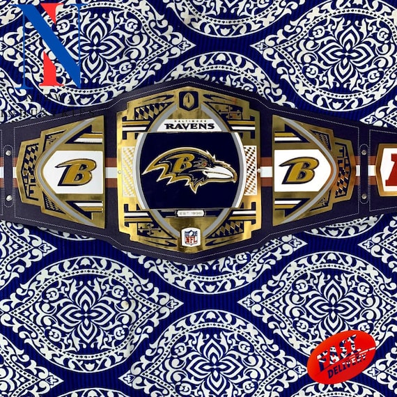 Baltimore Ravens Legacy Championship Wrestling Replica Title Belt 2mm/4mm Brass/Zinc
