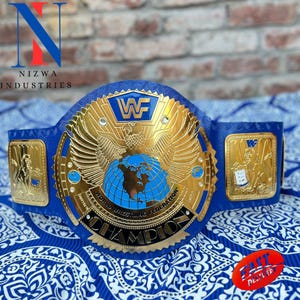 BIG Eagle Gold Championship Wrestling Replica Title Adult Size Belt Brass/Zinc/2mm/4mm
