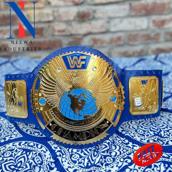 BIG Eagle Gold Championship Wrestling Replica Title Adult Size Belt Brass/Zinc/2mm/4mm