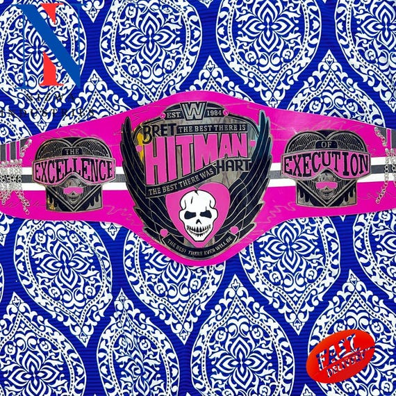 BRET HART Wrestling Championship Replica Title Belt Adult Brass/zinc 2mm/4mm