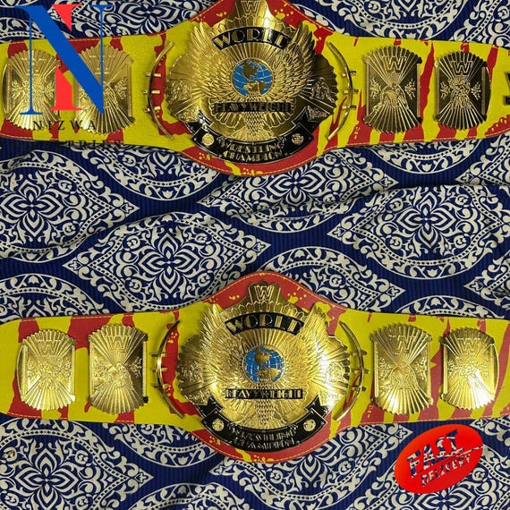 Hulk Hogan Signature Series Hulkmania Winged Eagle Championship Replica Wrestling Title Belt 2mm/4mm Brass/Zinc