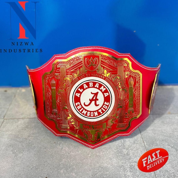 Alabama Crimsontide Championship Belt Wrestling  Replica Title belt 2MM 4MM Brass Zinc