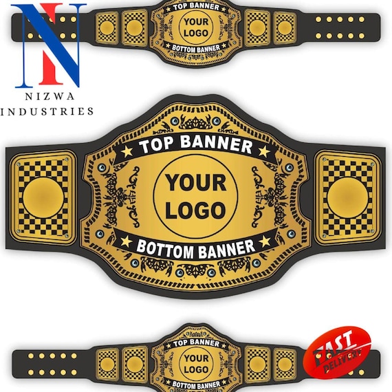 Custom Championship Wrestling Belt Design Your Own personalized Title belt 2mm 4mm Brass Zinc