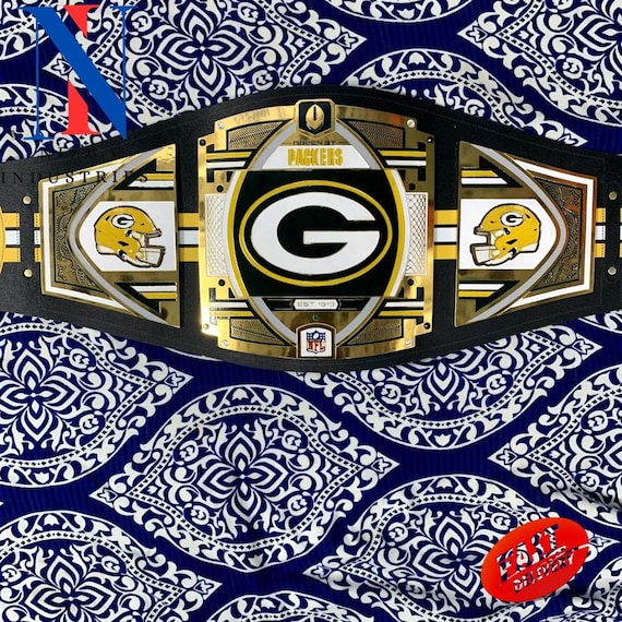 Green Bay Packers Legacy Championship Replica Title Belt 2mm/4mm Brass/Zinc
