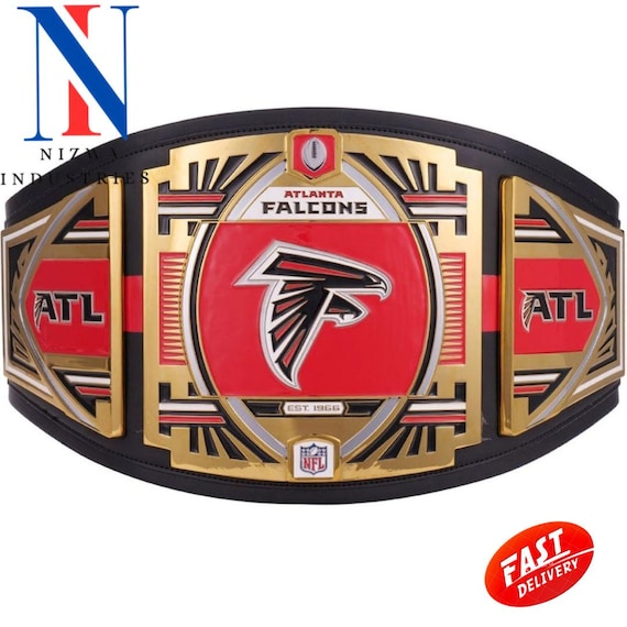 new Atlanta Falcons Championship Belt replica wrestling belt Title 2mm 4mm Brass Zinc