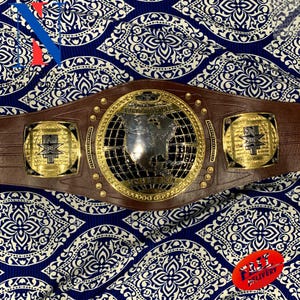 North American Haevyweight Wrestling Championship Replica Title Adult Belt 2mm/4mm Brass/Zinc
