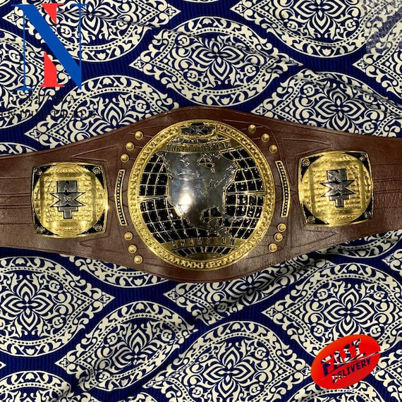 North American Haevyweight Wrestling Championship Replica Title Adult Belt 2mm/4mm Brass/Zinc