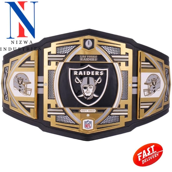 Las Vegas Raiders Championship Belt Replica Title belt Brass Zinc 2mm 4mm
