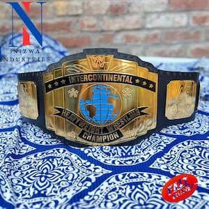 Intercontinental Championship Title Wrestling Replica Adult Size Belt Brass Zinc 2mm 4mm