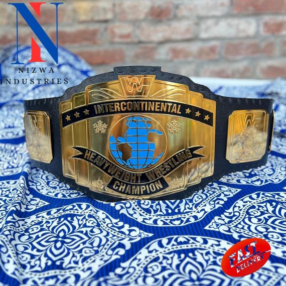 Intercontinental Championship Title Wrestling Replica Adult Size Belt Brass Zinc 2mm 4mm