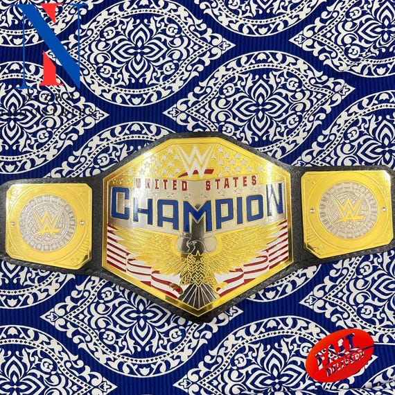 UNITED STATES Wrestling Championship Replica Adult Size Belt Brass/Zinc 2mm/4mm
