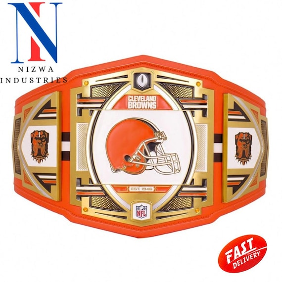 Cleveland Browns Championship Belt Replica Title belt Brass Zinc 2mm 4mm